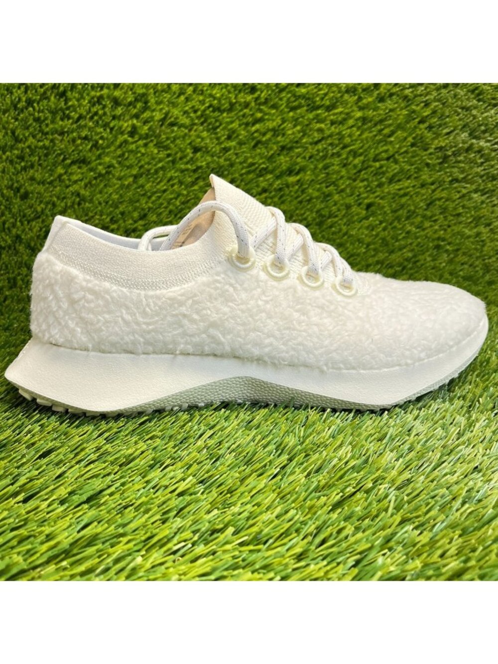 Allbirds Wool Dasher 2 Fluff Mens Size 11 Natural White Running Shoes Sneakers